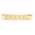 Chanel CLIP MEDIANO DE BARRA DE ORO Dorado Metal  ref.222377