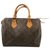Louis Vuitton Speedy 25 Brown Cloth  ref.222459