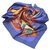 Hermès Foulard en soie Hermes Blue Tsubas Tissu Bleu Multicolore  ref.222520