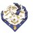 Hermès Sciarpa di seta blu di Hermes Les Cles Multicolore Panno  ref.222527