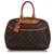 Louis Vuitton Brown Monogram Deauville Leather Cloth  ref.222598