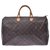 Louis Vuitton Speedy 40 Brown Cloth  ref.222616