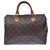 Louis Vuitton Speedy 35 Brown Cloth  ref.222617