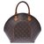 Louis Vuitton Ellipse Marrone Tela  ref.222620