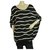 Y-3 Adidas Yohji Yamamoto Black White Stripes Dolman Sleeves Long Top size XS Cotton  ref.222661