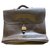Autre Marque Briefcase briefcase Dark brown Lambskin  ref.222693