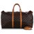 Louis Vuitton Brown Monogram Keepall Bandouliere 50 Leather Cloth  ref.222975