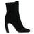 Miu Miu Black Suede Lace Up Boots Leather Pony-style calfskin  ref.222997
