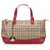 Burberry Brown Haymarket Check Canvas Handbag Multiple colors Beige Leather Cloth Pony-style calfskin Cloth  ref.223049