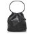 Gucci Black Ring Handle Leather Shoulder Bag Silvery Plastic Pony-style calfskin Resin  ref.223073