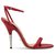 Sandalias de cuero trenzadas rojas Gucci Becerro  ref.223075