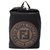Fendi Black Logo Canvas Backpack Leather Cloth Pony-style calfskin Cloth  ref.223088