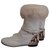 Giuseppe Zanotti Leather boots with fur. White Lambskin  ref.223112