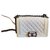 Chanel Boy mini bag Silvery White Cream Leather Patent leather  ref.223143