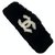 Schwarzes Mouton-Stirnband von Chanel Pelz  ref.223270