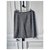 Zapa straight tailored skirt Black White Grey Wool  ref.223276
