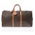 Louis Vuitton Keepall 55 Brown Cloth  ref.223393