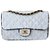 Chanel Bolsas Preto Branco Lona  ref.223480