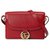 Gucci Red GG Ring Leather Shoulder Bag Pony-style calfskin  ref.223620