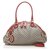 Gucci Brown Diamante Canvas Sukey Satchel Red Beige Leather Cloth Pony-style calfskin Cloth  ref.223657