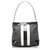 Gucci Black Canvas Web Shoulder Bag White Leather Patent leather Cloth Cloth  ref.223691