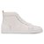 Christian Louboutin White Rantus Flat Leather Sneakers Bianco Pelle Vitello simile a un vitello  ref.223701