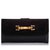 Gucci Black Bamboo Suede Wallet Leather  ref.223720
