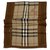 Burberry Cheque Vintage Modal Xale Cashmere Bege  ref.223790