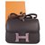 Hermès Hermes Constance edición limitada Optique Negro Cuero  ref.223822