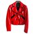 John Richmond Richmond woman leather like jacket Red Polyethilene Polyurethane  ref.223890