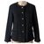 Chanel o pequeno casaco preto Lã  ref.223898