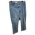 Chanel Pants, leggings Blue Cotton  ref.224072