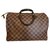 Louis Vuitton Speedy 35 damier ebene Brown Leather  ref.224095