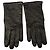 Louis Vuitton Monogram Shadow Klassische Handschuhgröße 9.5 Schwarz