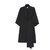 Hermès BLACK MAXI SCARF FR34/36 Laine Noir  ref.224169