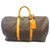 Louis Vuitton keepall 50 Monogram Brown Leather  ref.224266