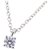 Tiffany & Co Tiffany Silver Solitaire Diamond Pendant Necklace Silvery Metal Platinum  ref.224295