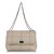Chanel Brown Choco Bar Patchwork Reissue Wool Single Flap Bag Beige Cloth  ref.224315