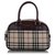 Burberry Brown House Check Canvas Handbag Multiple colors Beige Leather Cloth Pony-style calfskin Cloth  ref.224325