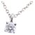Tiffany & Co Tiffany Silver Solitaire Diamond Pendant Necklace Silvery Metal Platinum  ref.224340