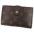 Louis Vuitton Brown Monogram Porte Monnaie Billets Viennois Cloth  ref.224345