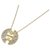 Givenchy Gold 4G Logo Strass Anhänger Halskette Golden Metall  ref.224347