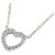 Tiffany & Co Tiffany Silver 18K Metro Herz Diamant Halskette Silber Metall  ref.224377