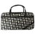 Dior Handtaschen Schwarz Weiß Lackleder  ref.224406