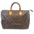 Louis Vuitton Speedy 35 Monogram Brown Leather  ref.224562
