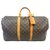 Louis Vuitton Keepall 50 monogramma Marrone Pelle  ref.224578