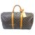Louis Vuitton Keepall 50 monogramma Marrone Pelle  ref.224582