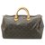 Louis Vuitton Speedy 35 Brown Cloth  ref.224593