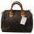 Louis Vuitton Speedy 25 Brown Cloth  ref.224598