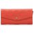Louis Vuitton Orange Monogram Empreinte Curieuse Long Wallet Leather  ref.224637
